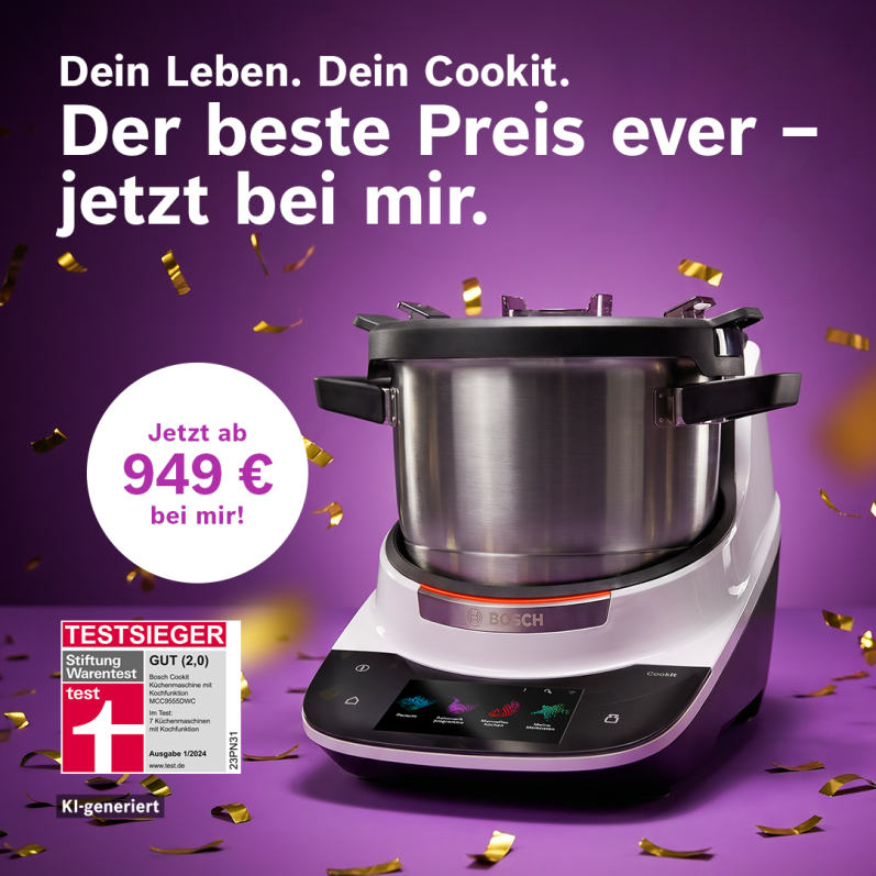 Bosch Cookit zum besten Preis aller Zeiten - jetzt bei mir ab 949 Euro. Bosch Cookit zum besten Preis aller Zeiten - jetzt bei mir ab 949 Euro.