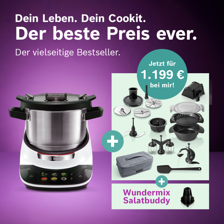 Bosch Cookit Premium Set für 1.199 € Bosch Cookit Premium Set für 1.199 €